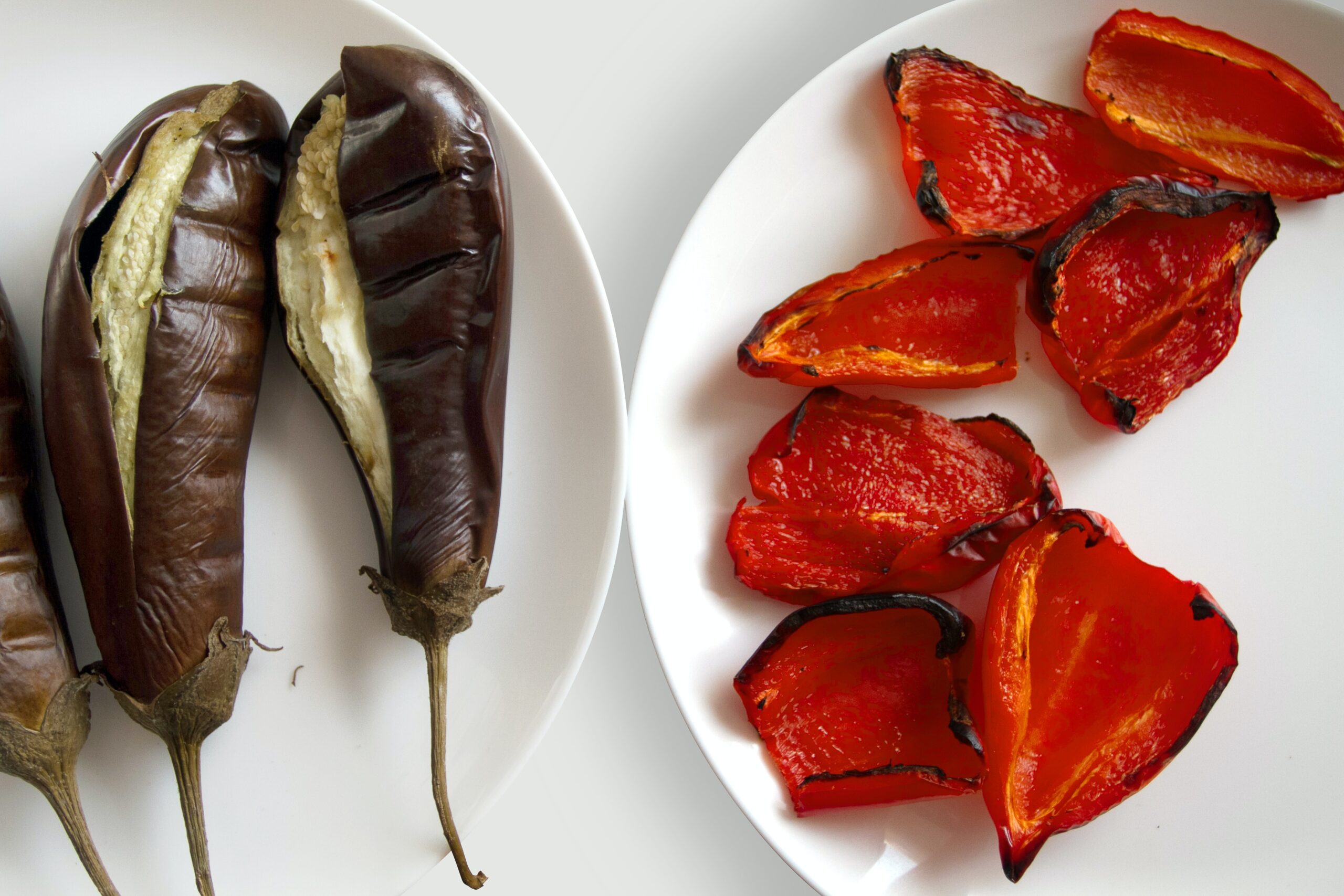 roasted eggplant on a plate