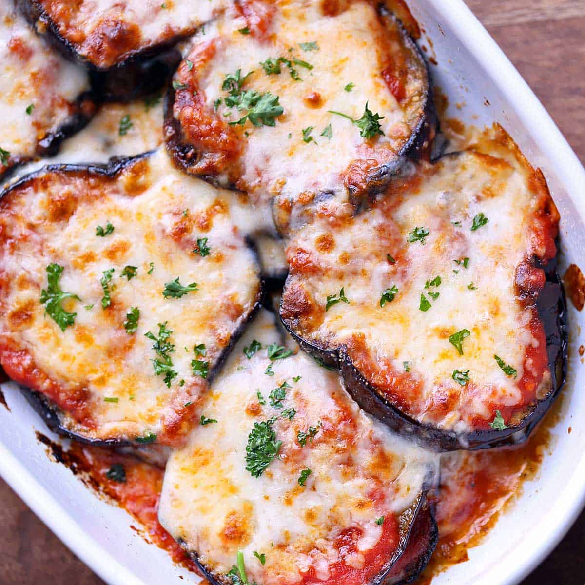 roasted eggplant on a plate